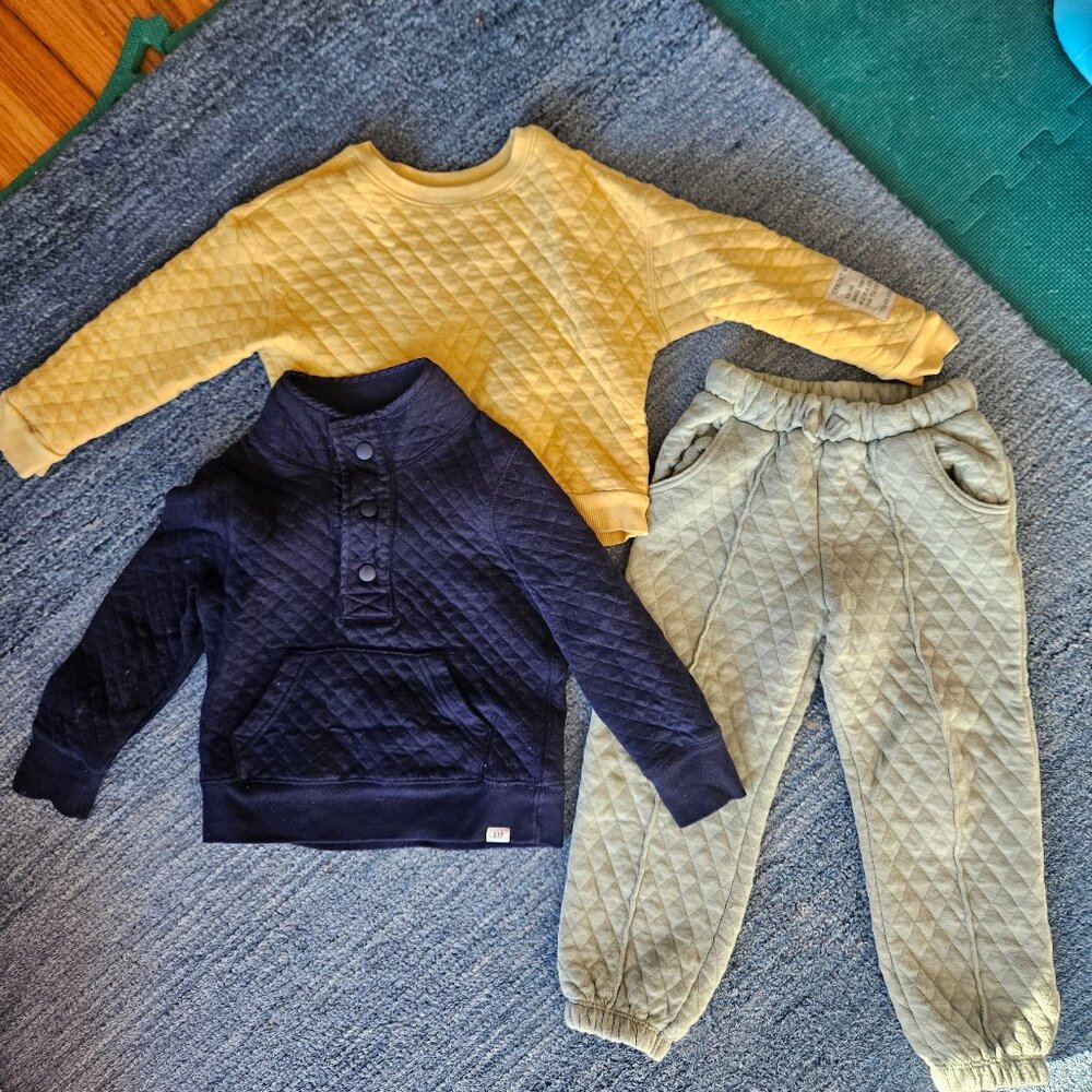 Bundle 4T quilted sweats